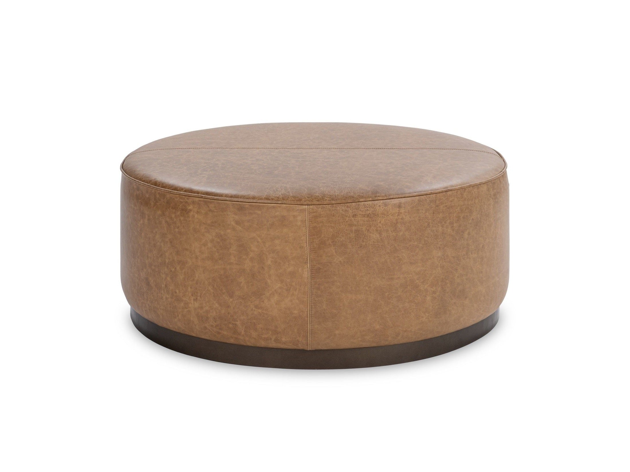 Clair - Leather Round Table