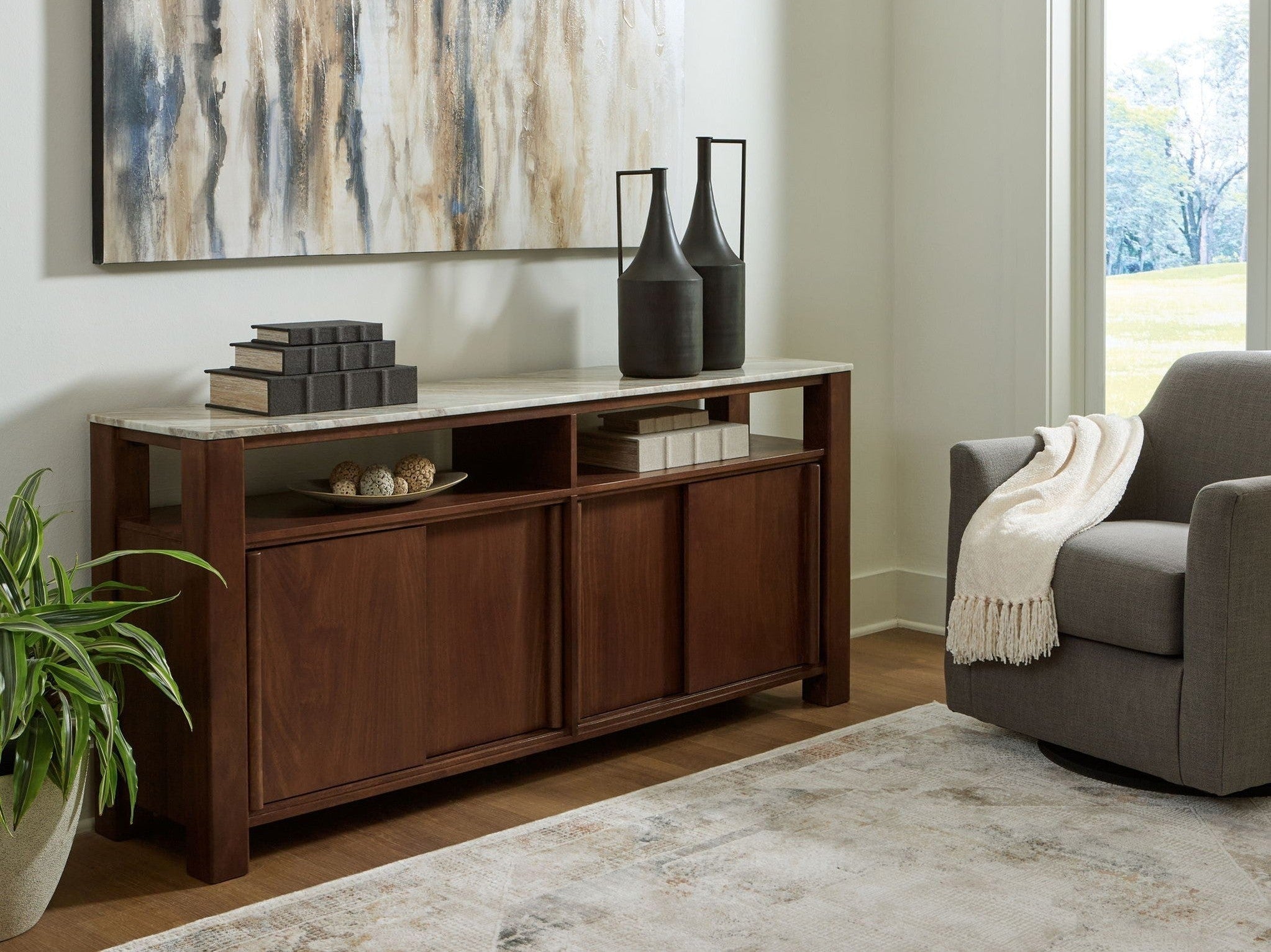Tobinville - Accent Cabinet - Dark Brown
