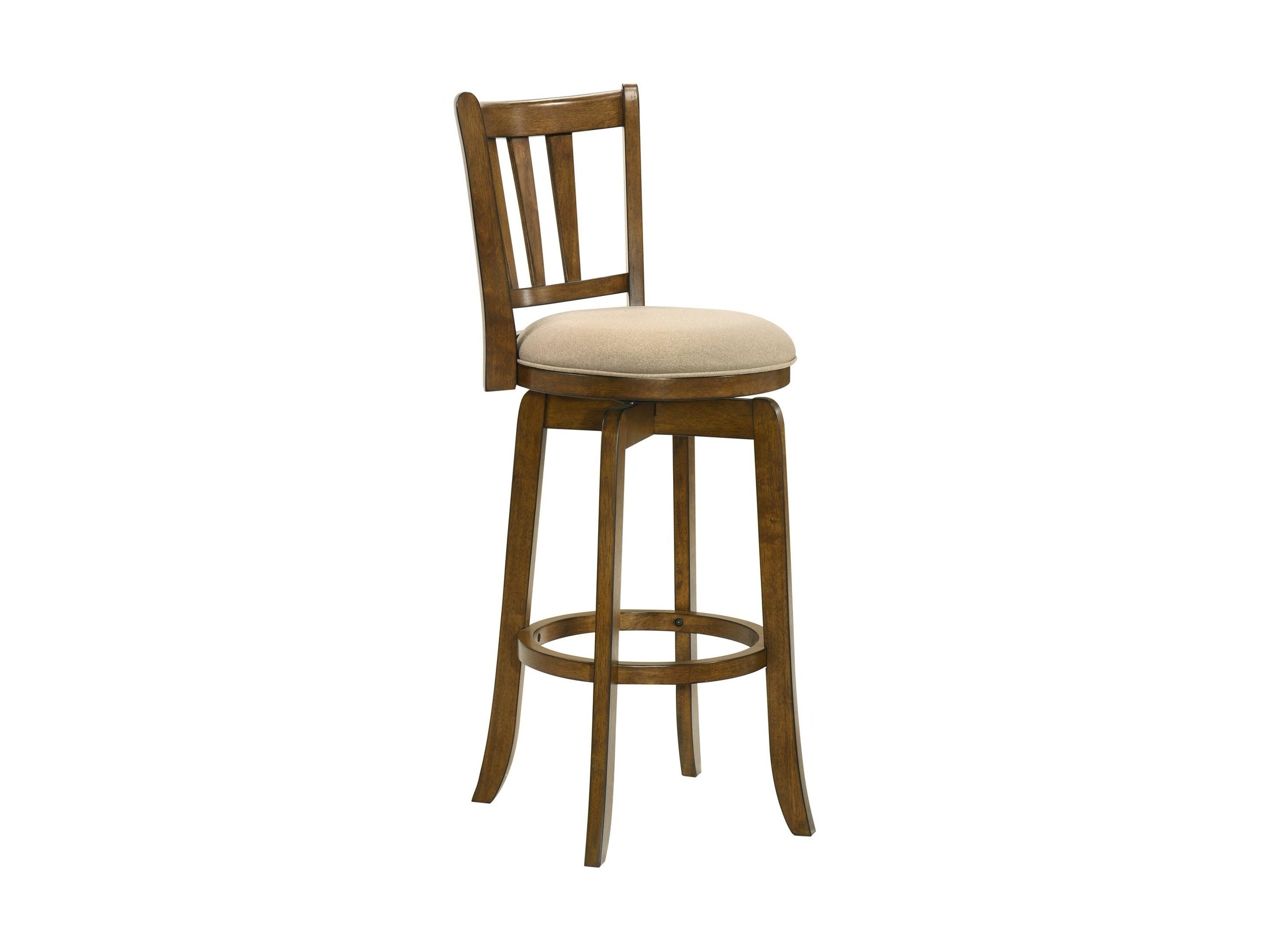 Wren - Modern Farmhouse Swivel Wood Bar Height Kitchen Bar Stool