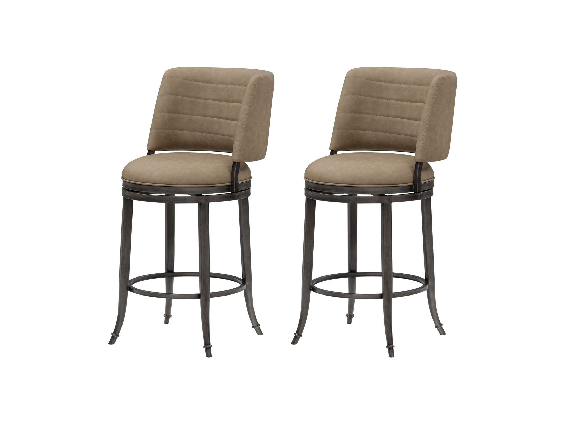 Torres - Upholstered Swivel Counter Height Barstool