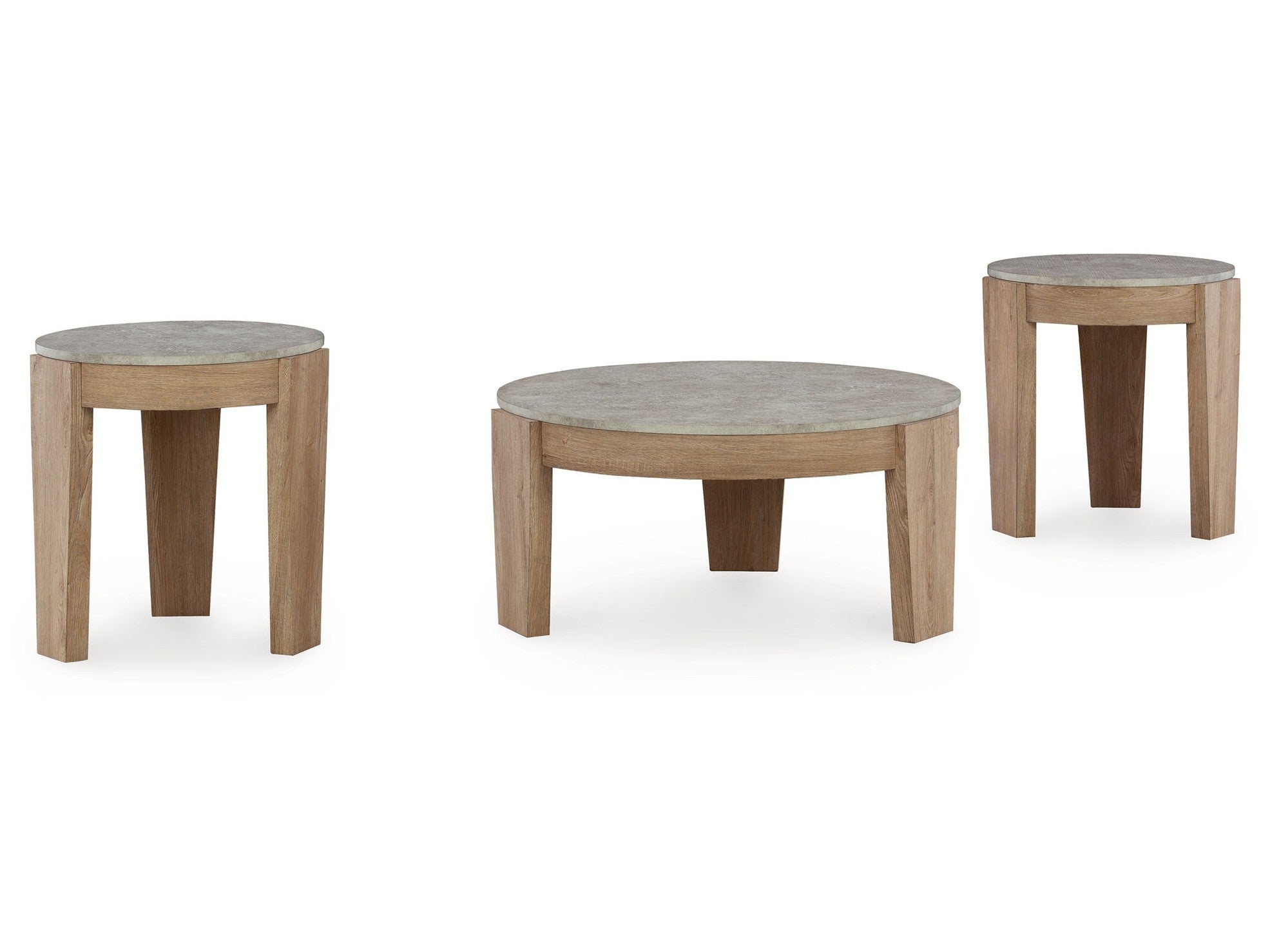 Guystone - Occasional Table Set (Set of 3) - Light Brown