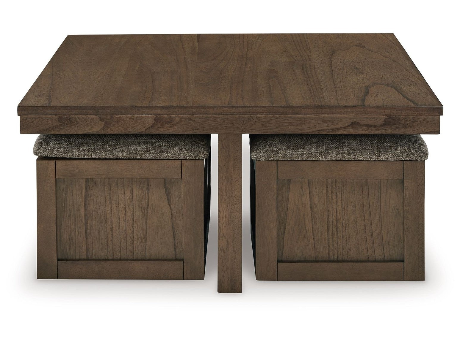 Boardernest - Cocktail Table With 4 Stools (Set of 5) - Brown