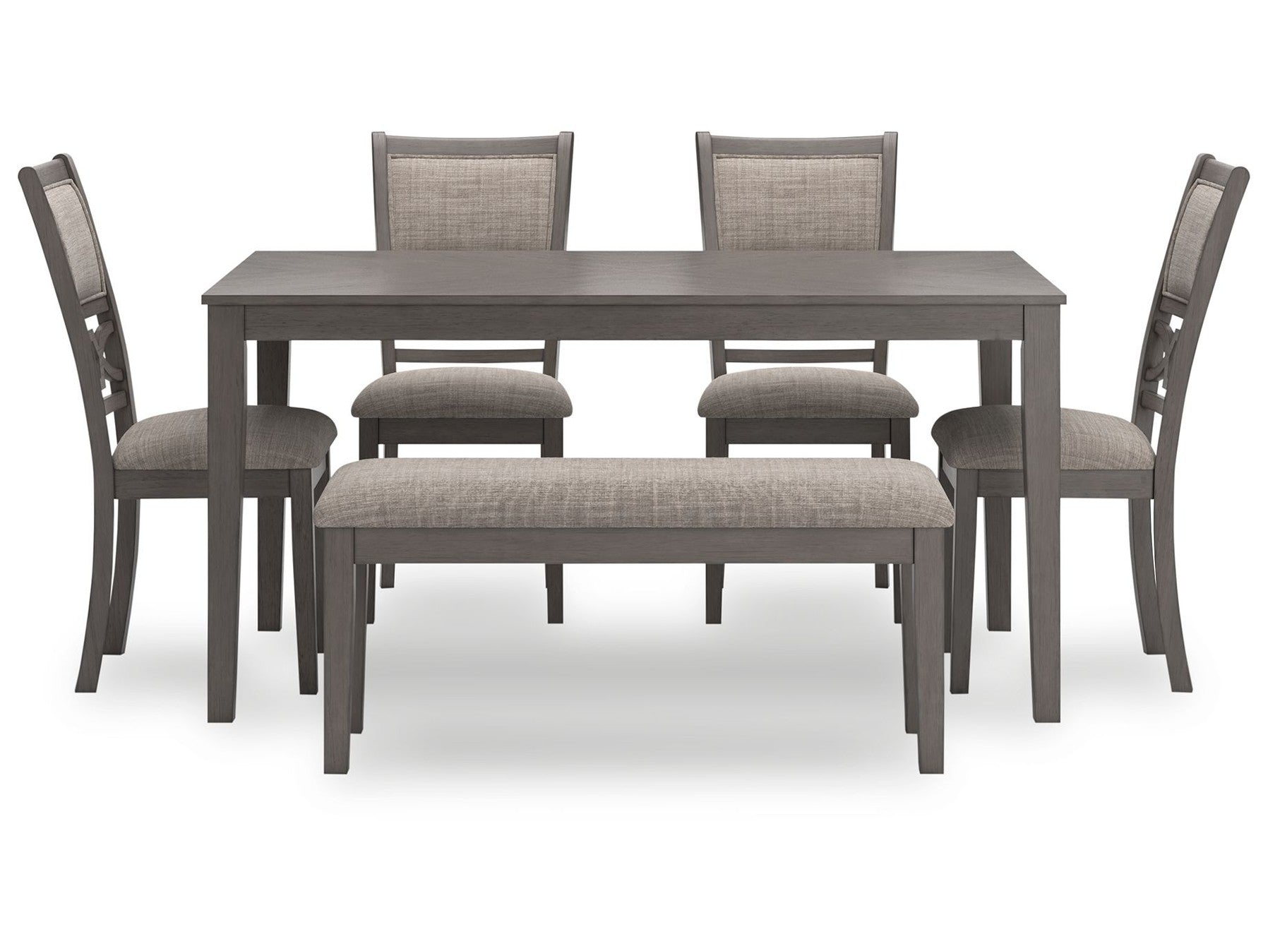 Wrenning - Dining Room Table Set (Set of 6) - Gray