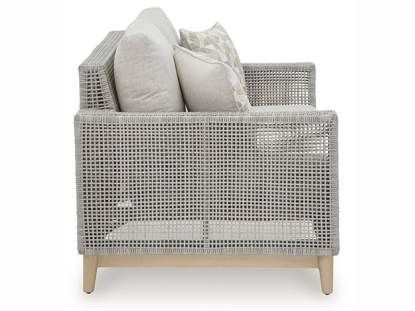 Seton Creek - Loveseat With Cushion - Gray