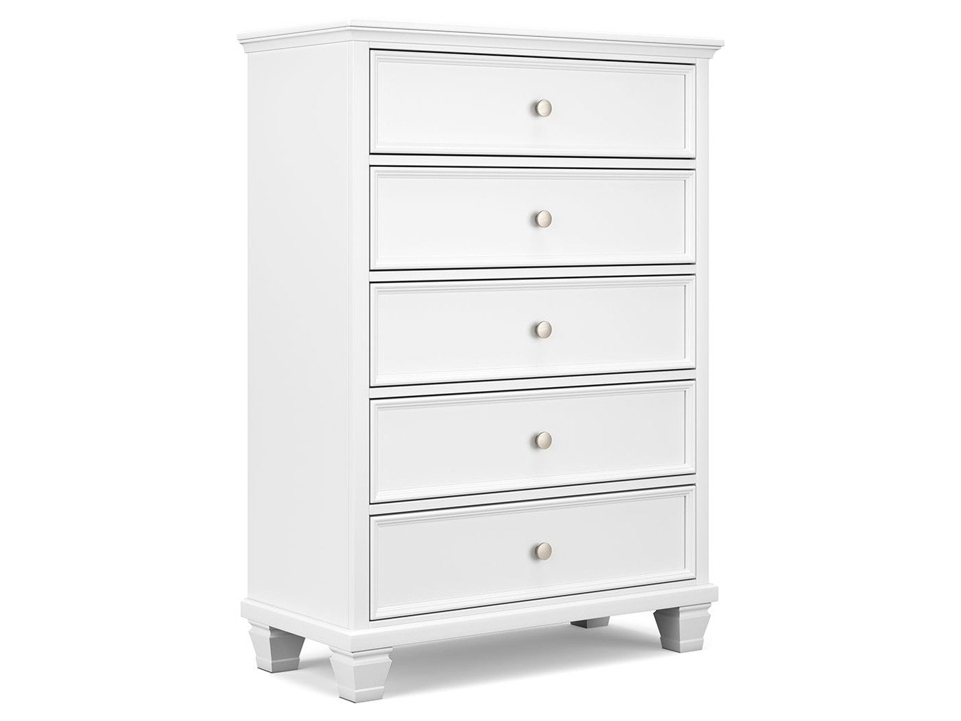 Fortman - Five Drawer Chest - White