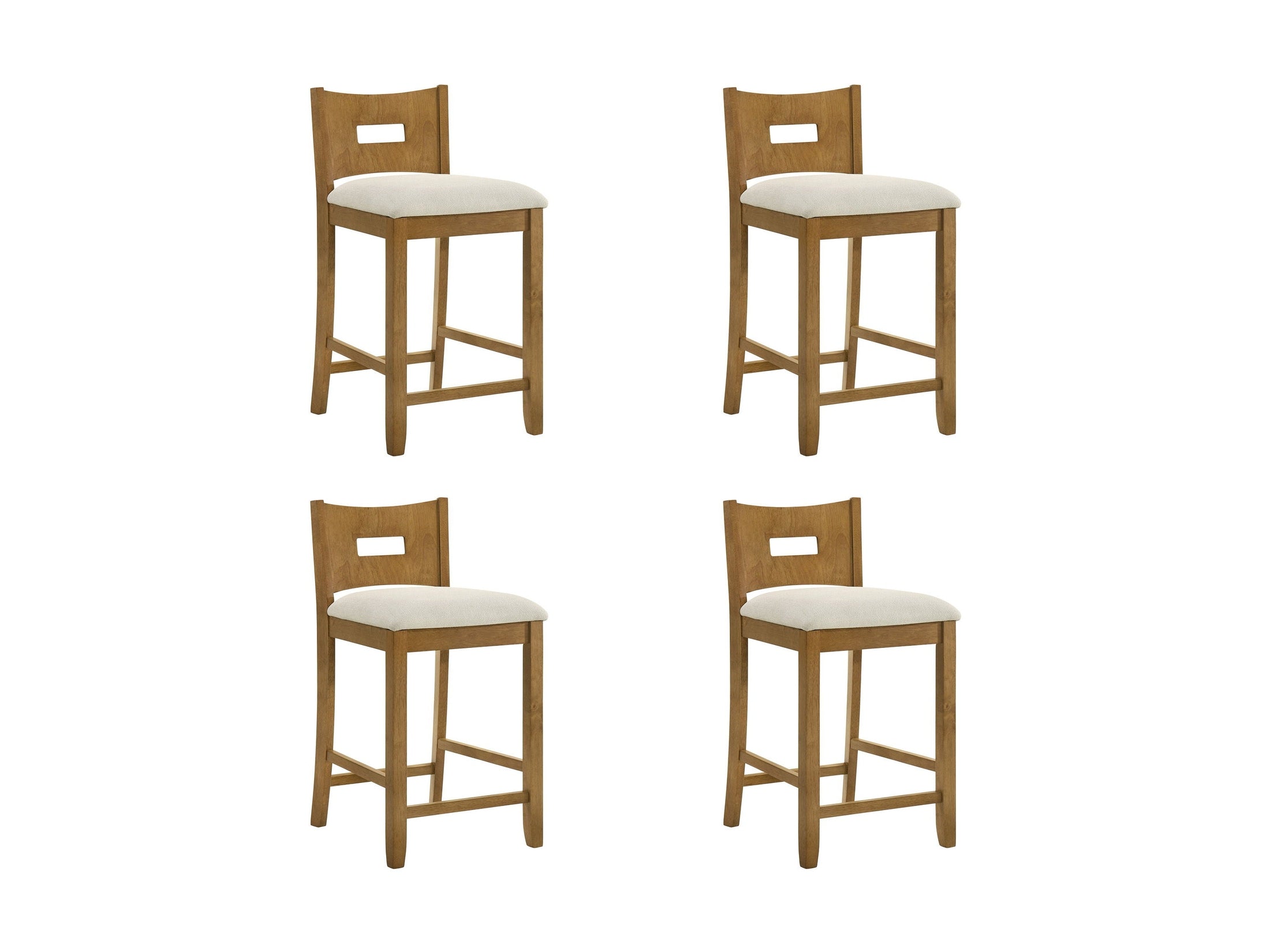 Ren - 26" Counter Height Rubberwood Barstool