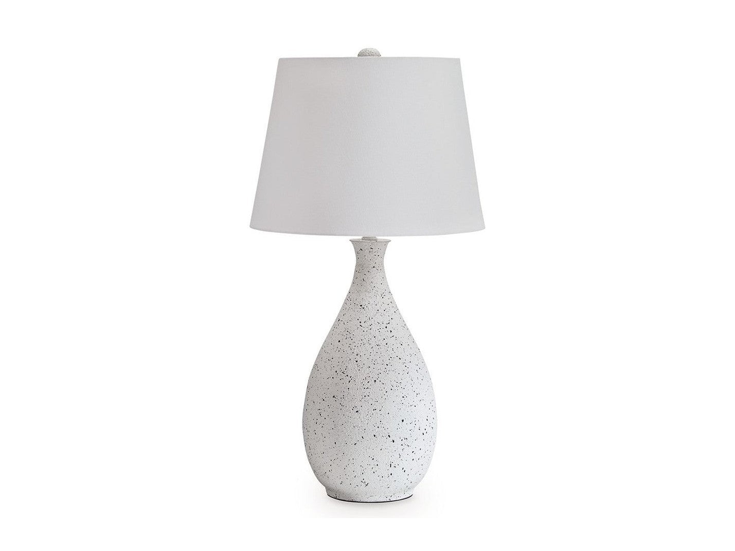 Wyattford - Metal Table Lamp - White / Black