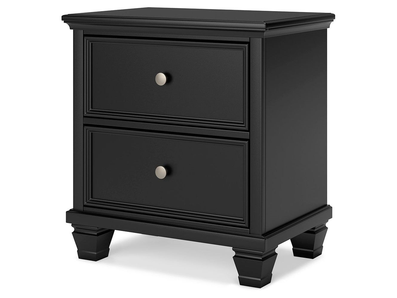 Lanolee - Two Drawer Nightstand - Black
