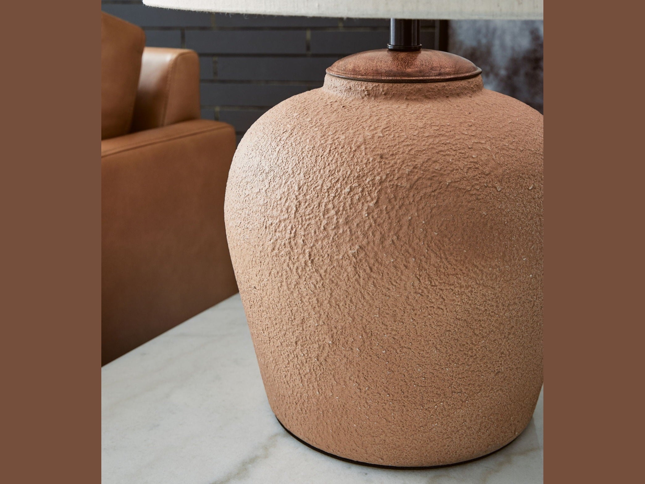 Scantor - Metal Table Lamp - Rust
