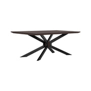 Pirate - Acacia Modern Dining Table - Coffee Bean Brush / Natural Black