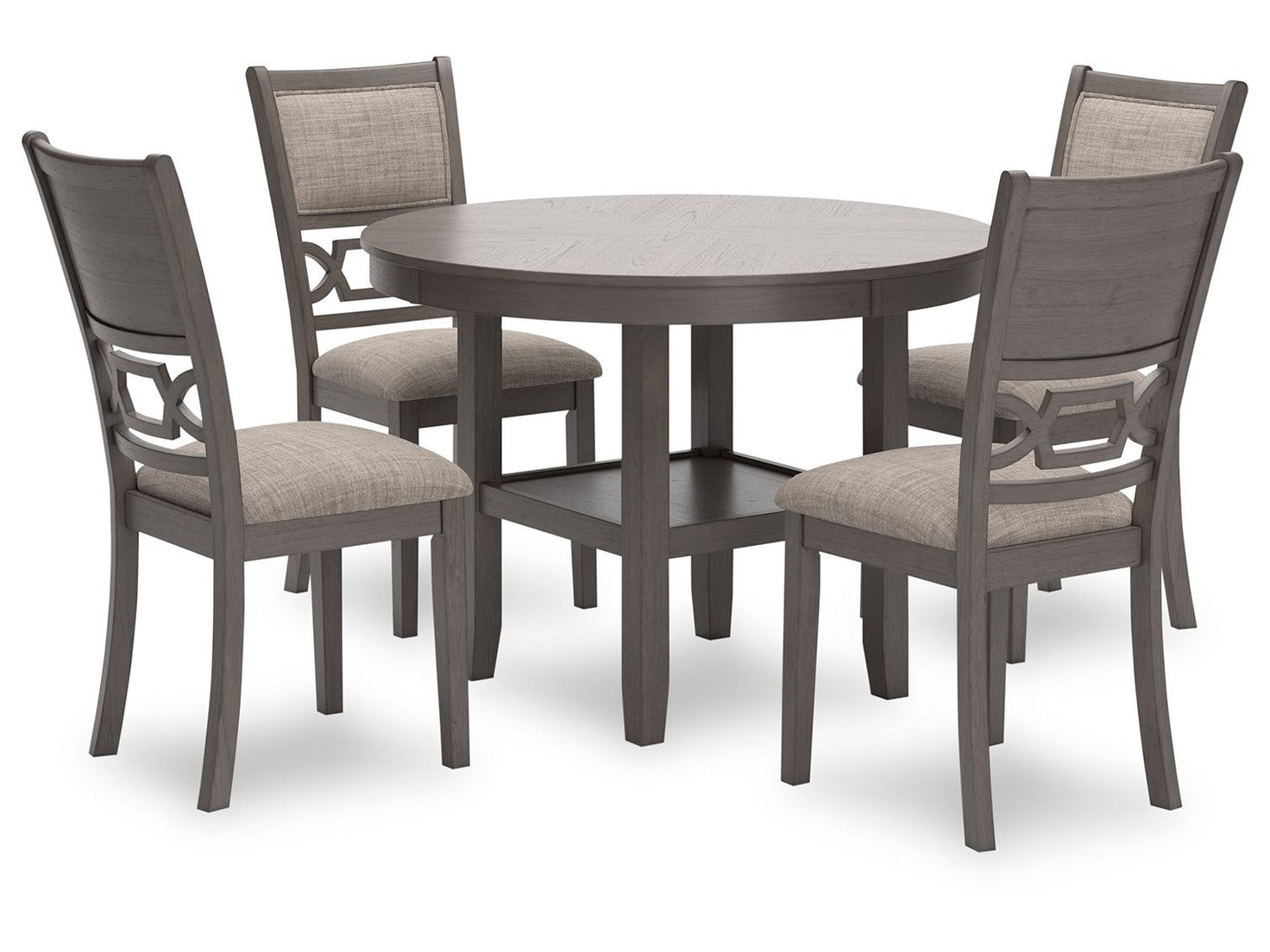 Wrenning - Dining Room Table Set (Set of 5) - Gray