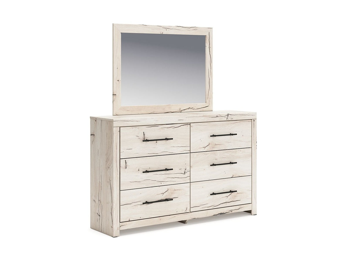 Lawroy - Dresser And Mirror - Light Natural