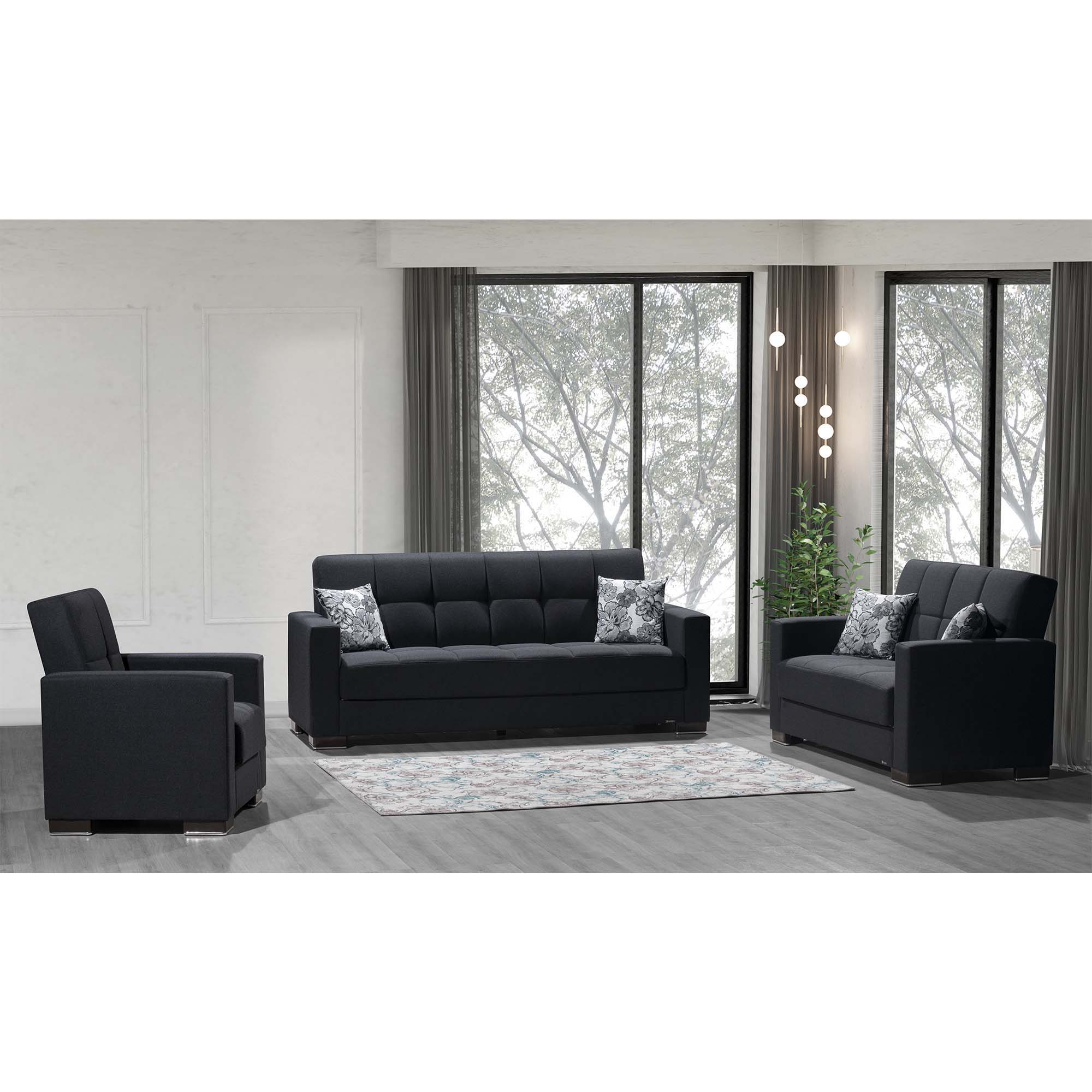Ottomanson Armada - Upholstered Convertible Sofabed With Storage - Chenille