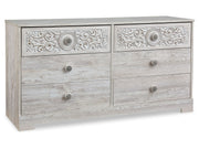 Paxberry - Six Drawer Dresser - Weatherworn - Whitewash