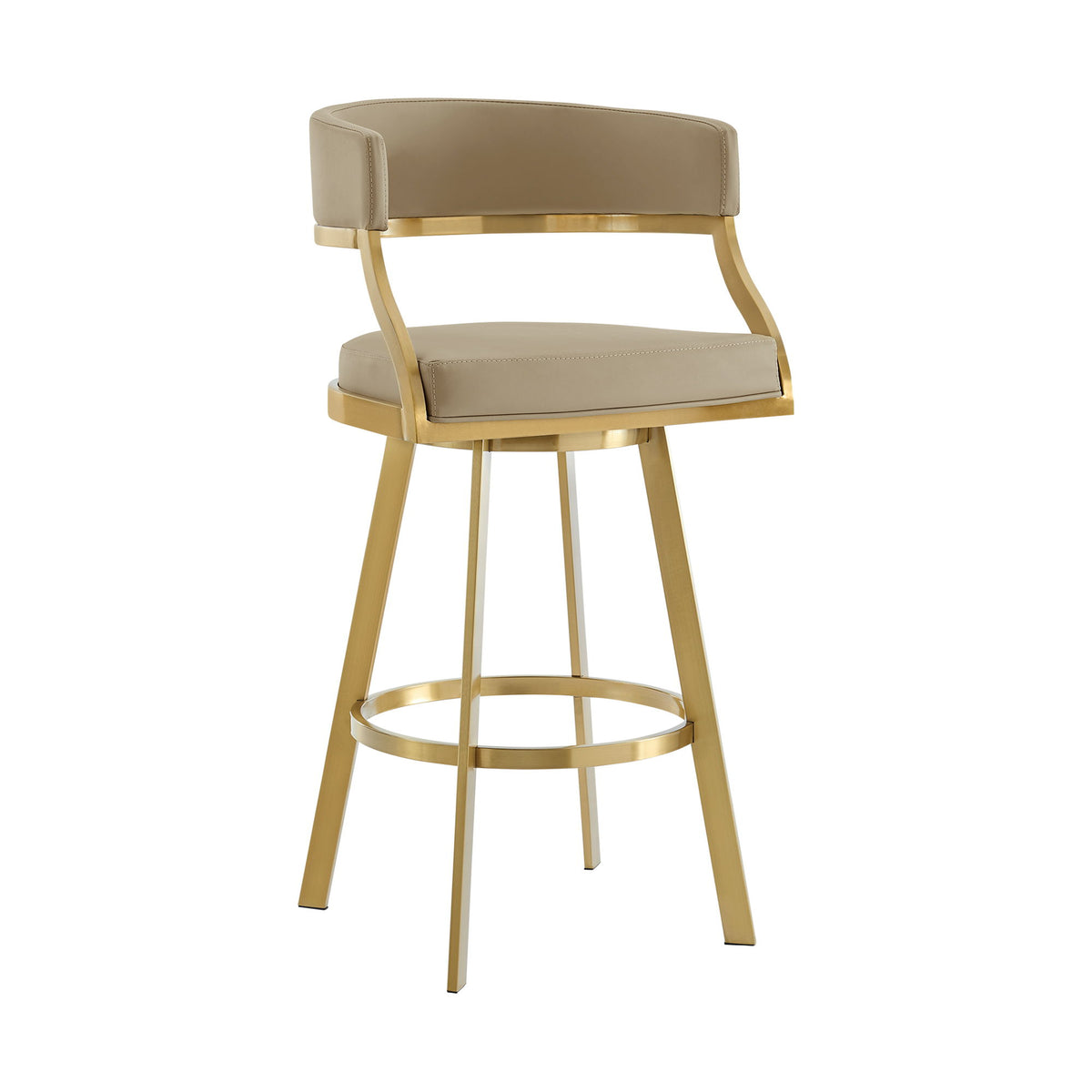 Saturn - Bar Height Bar Stool - Gold