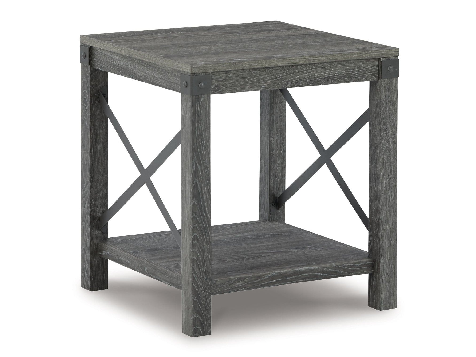 Freedan - 3 Pc. - Coffee Table, 2 End Tables - Grayish Brown