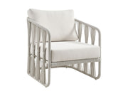 Breeze - Cream Metal Outdoor Club Chair With Cushions - Pearl