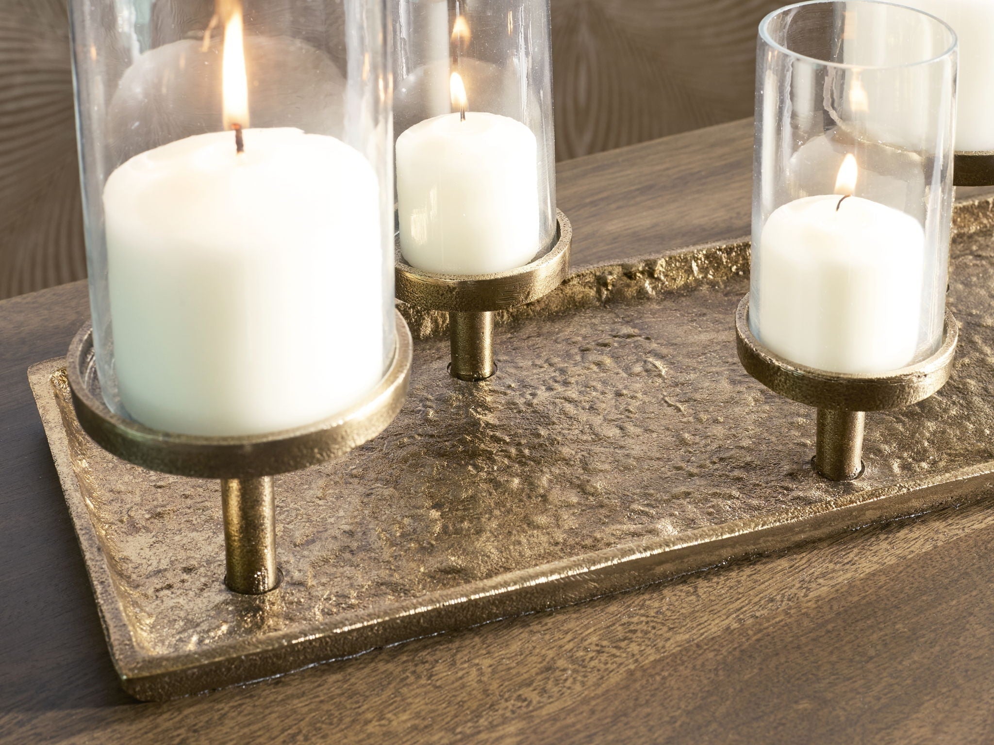 Wallmond - Candle Holder - Antique Brass Finish