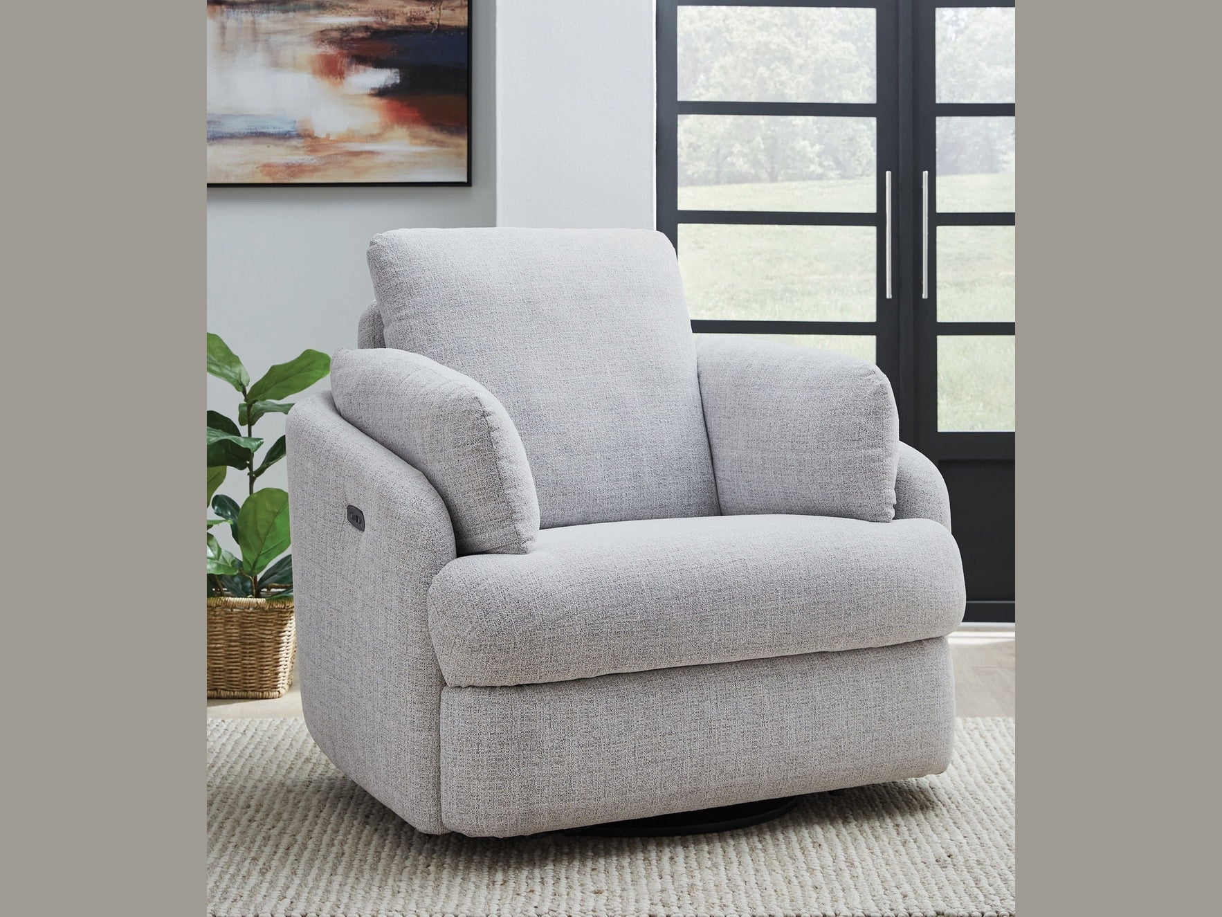 Alainmont Next-Gen Nuvella - Swivel Power Recliner
