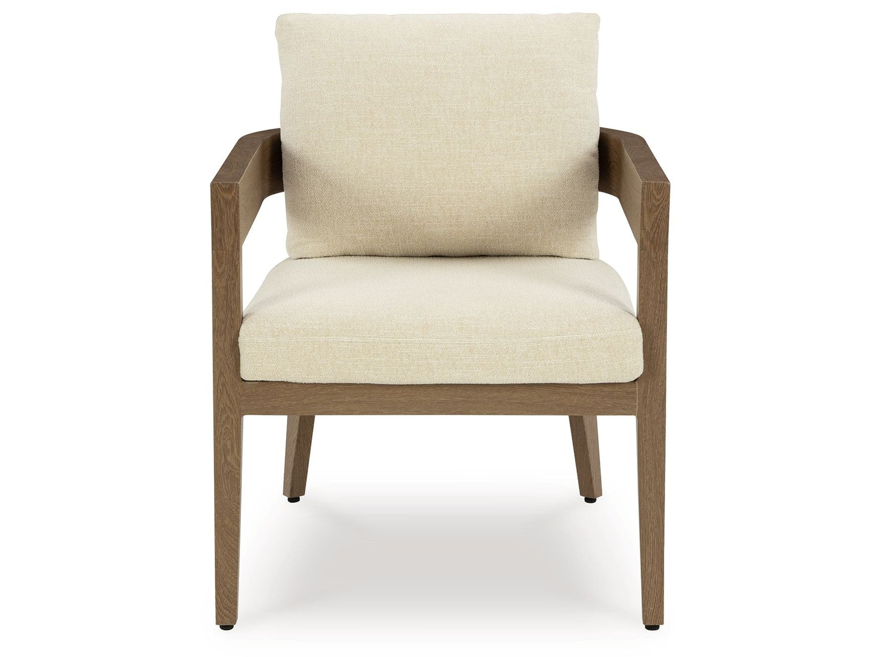 Serene Bay - Arm Chair With Cushion (Set of 2) - Dark Brown / White
