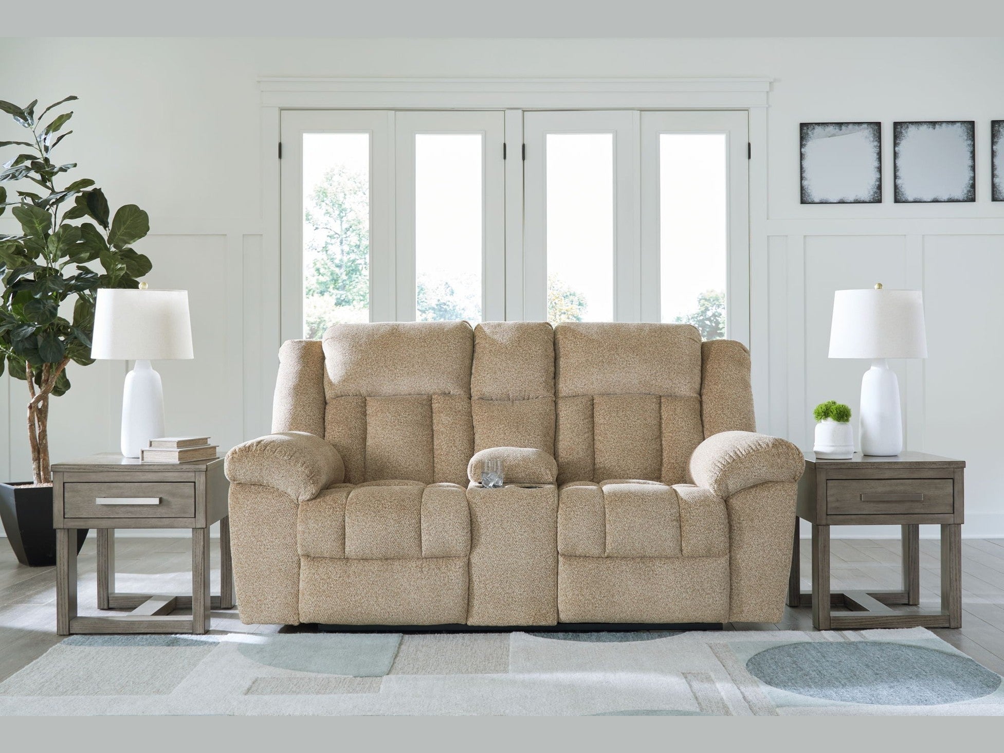 Tip-Off - Power Reclining Loveseat With Console / Adj Headrest