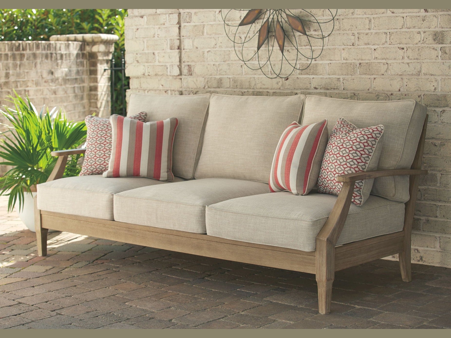 Clare View - Sofa with Cushion - Beige