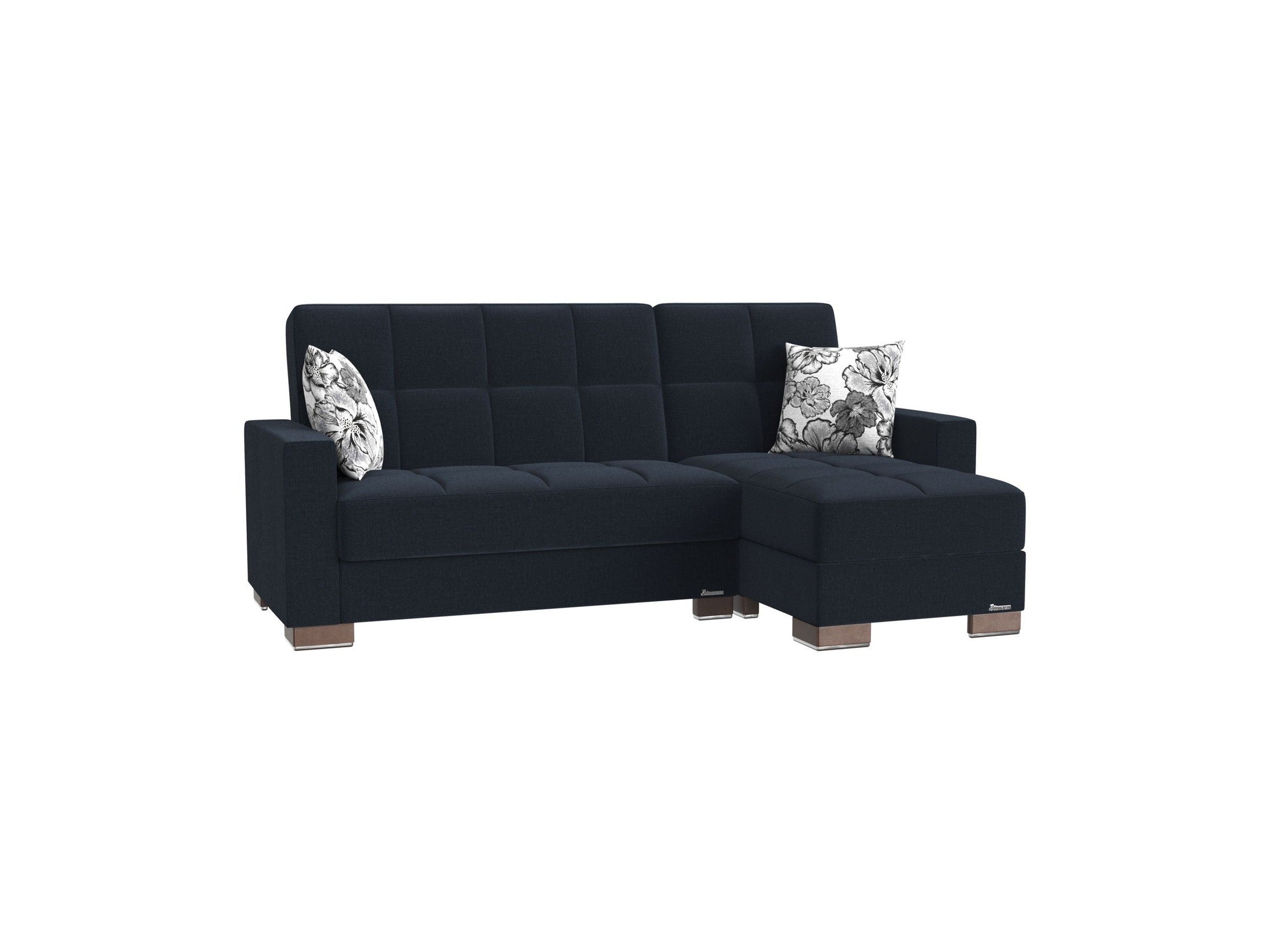 Ottomanson Armada - Upholstered Convertible Chaise Lounge With Storage - Polyester