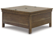 Moriville - Lift Top Cocktail Table - Grayish Brown