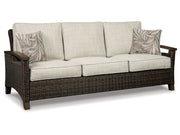 Paradise Trail - Sofa with Cushion - Medium Brown