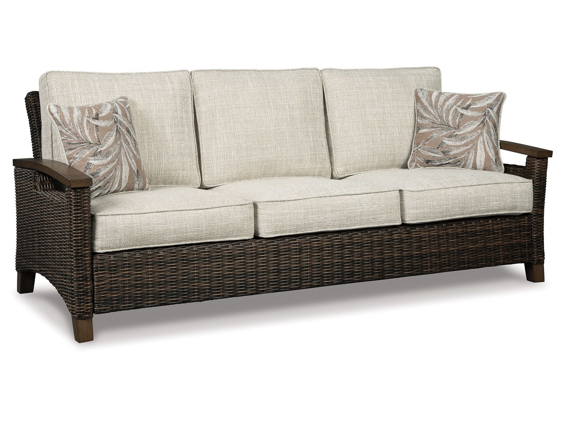 Paradise Trail - Sofa with Cushion - Medium Brown