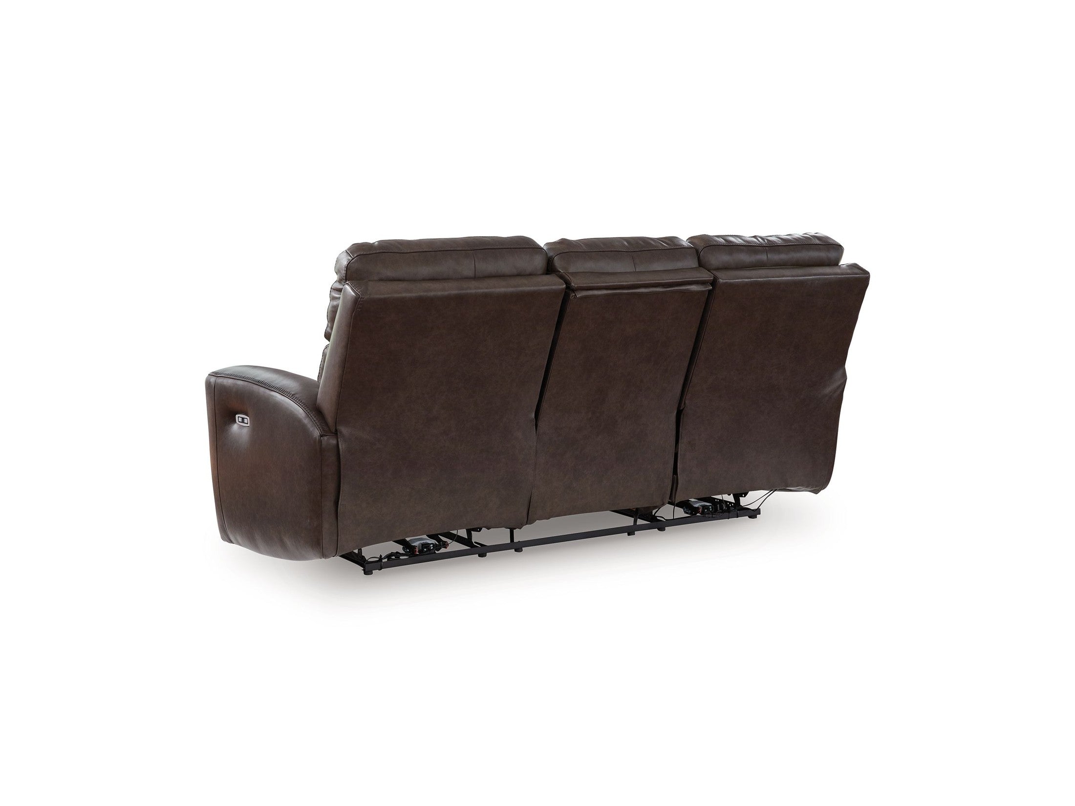 Crossplex - Power Reclining Sofa With Adjustable Headrest - Smoke