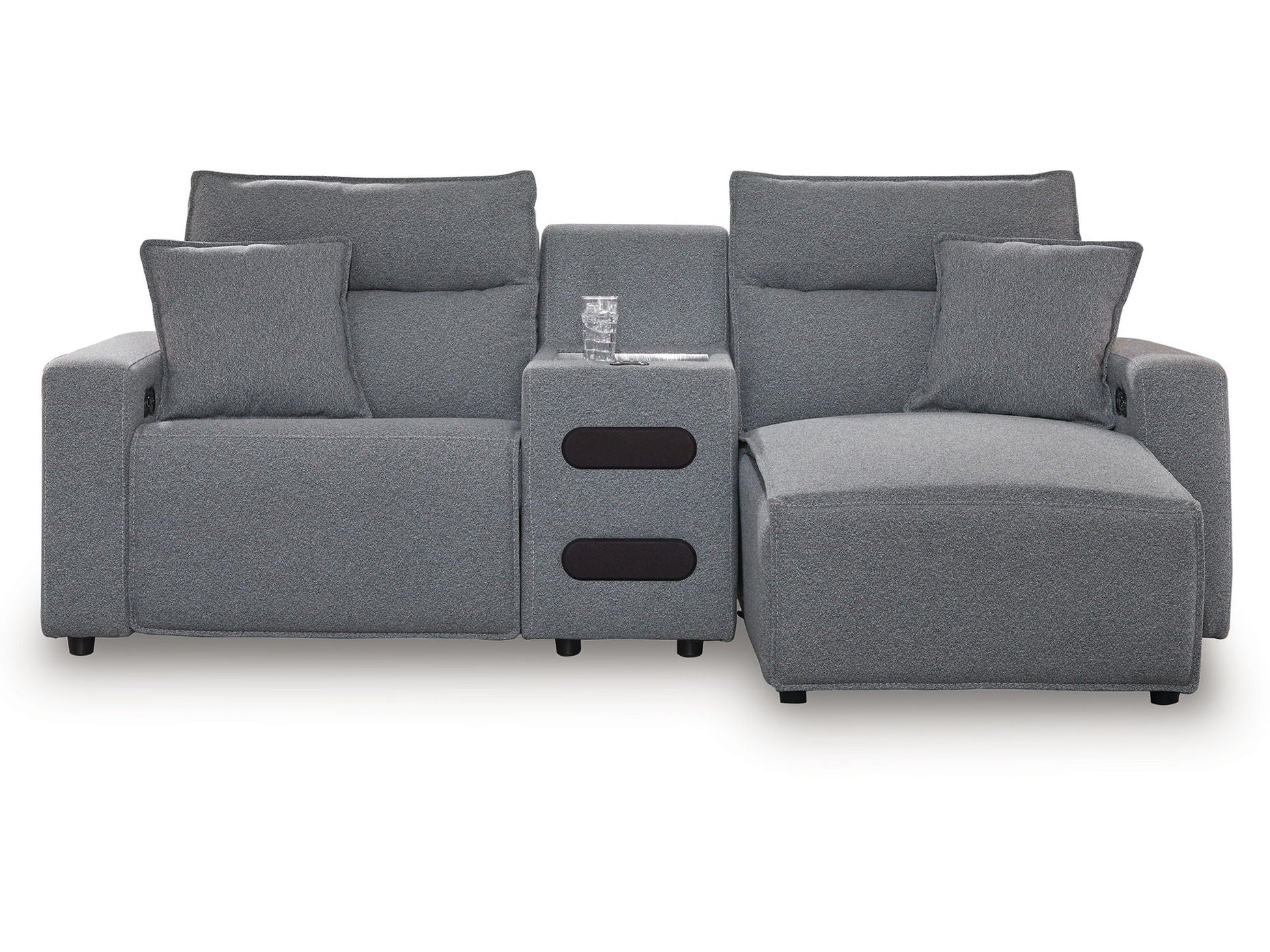 Modmax II - Reclining Sectional - Salt And Pepper