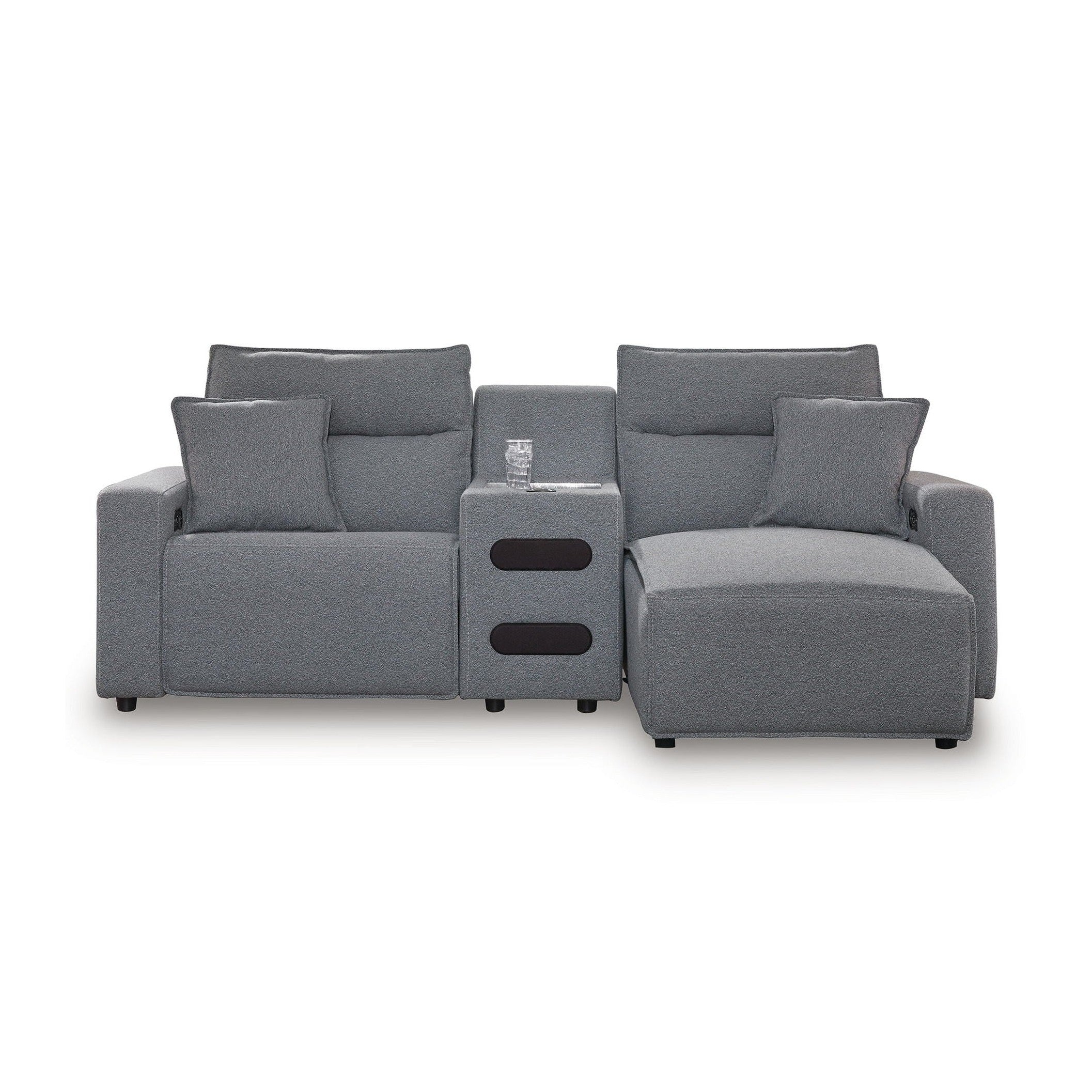 Modmax II - Reclining Sectional - Salt And Pepper