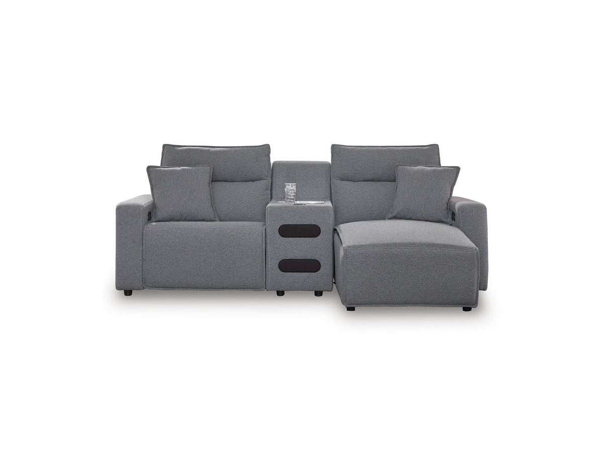 Modmax II - Reclining Sectional - Salt And Pepper