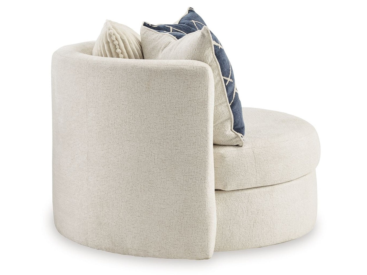 Padova - Swivel Accent Chair - Ivory