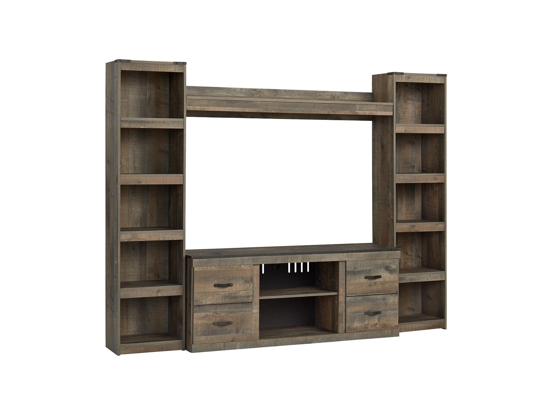 Trinell - 4-Piece Entertainment Center With 60" TV Stand