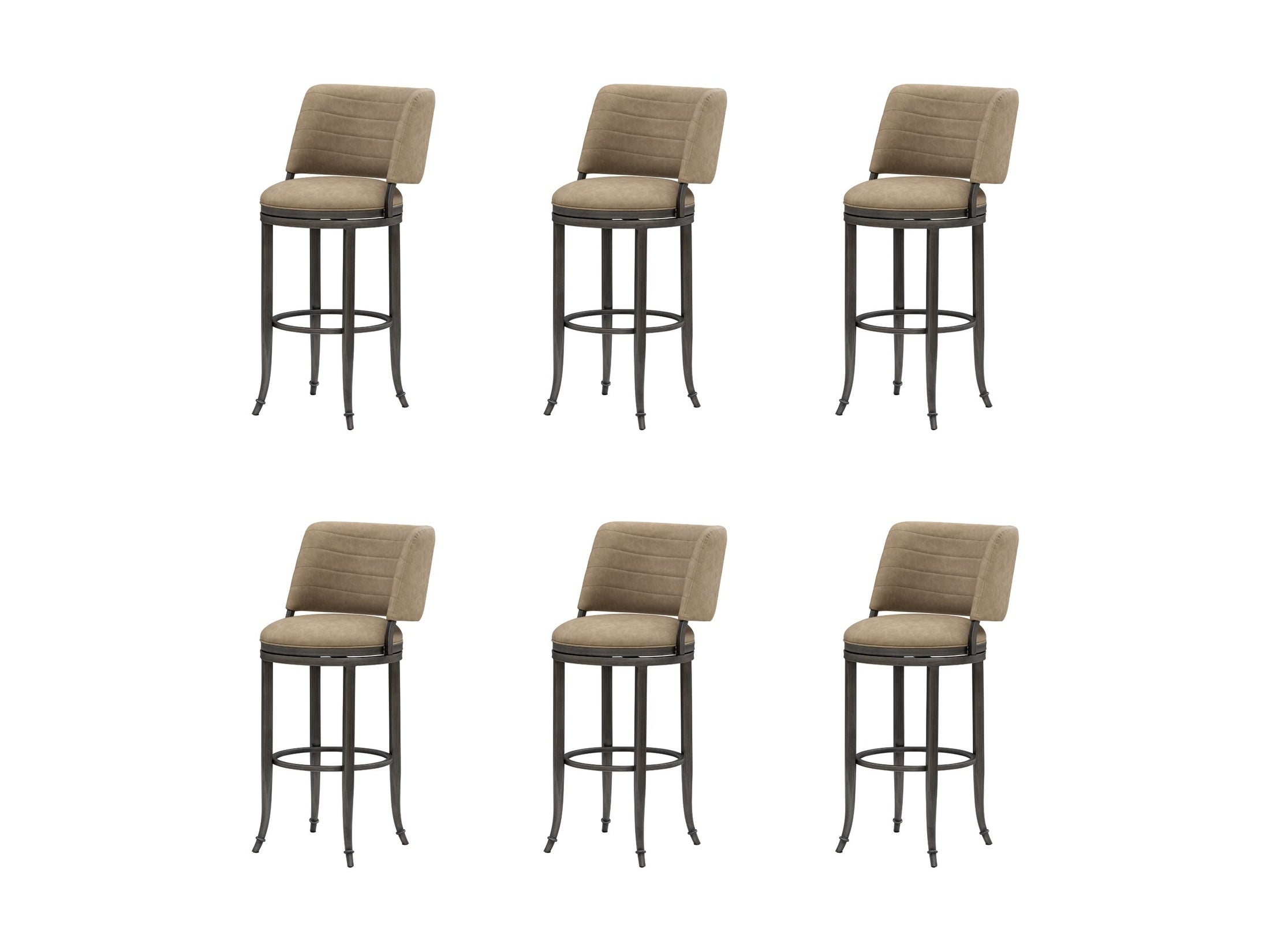 Torres - Upholstered Swivel Barstool