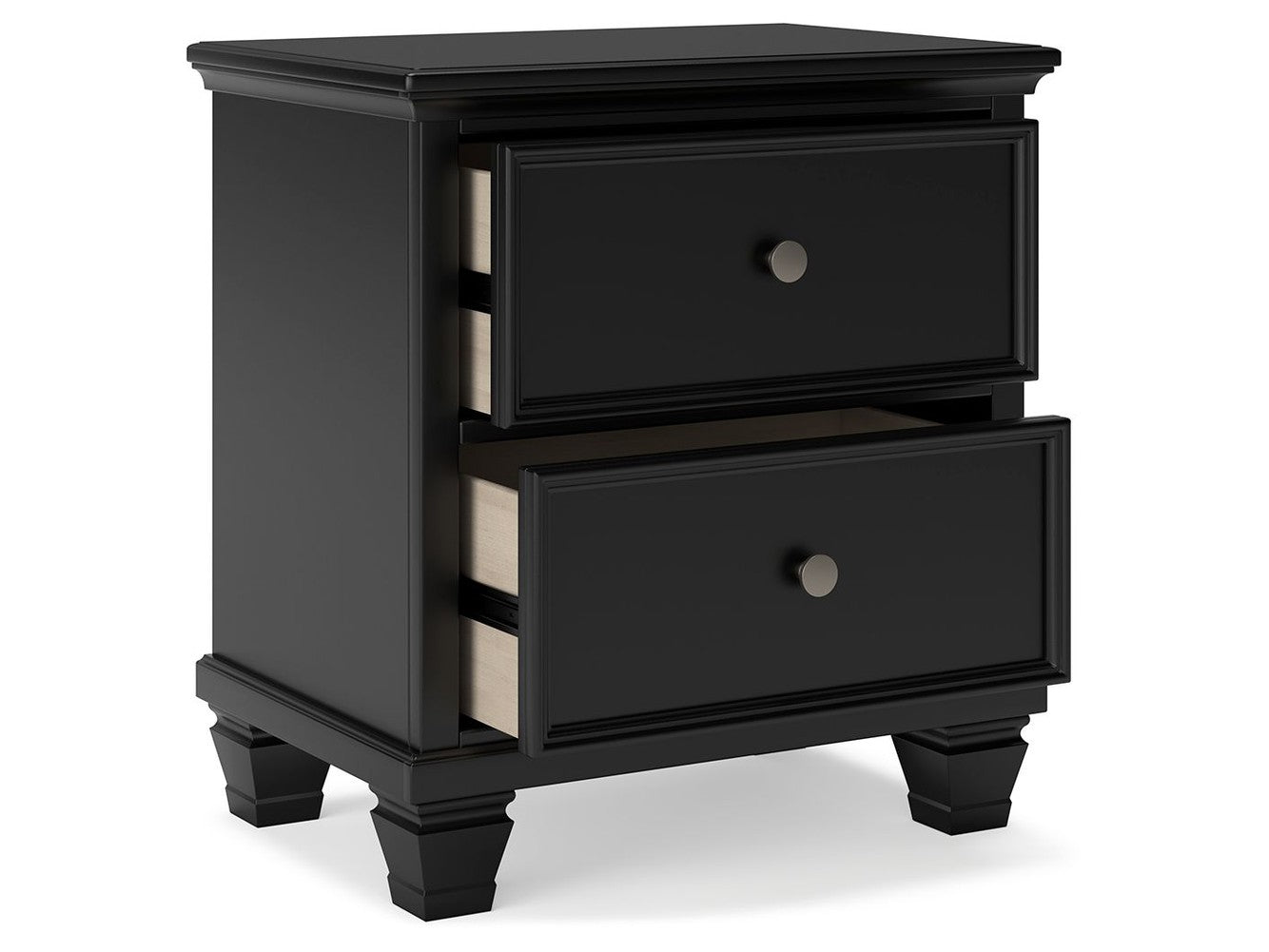 Lanolee - Two Drawer Nightstand - Black