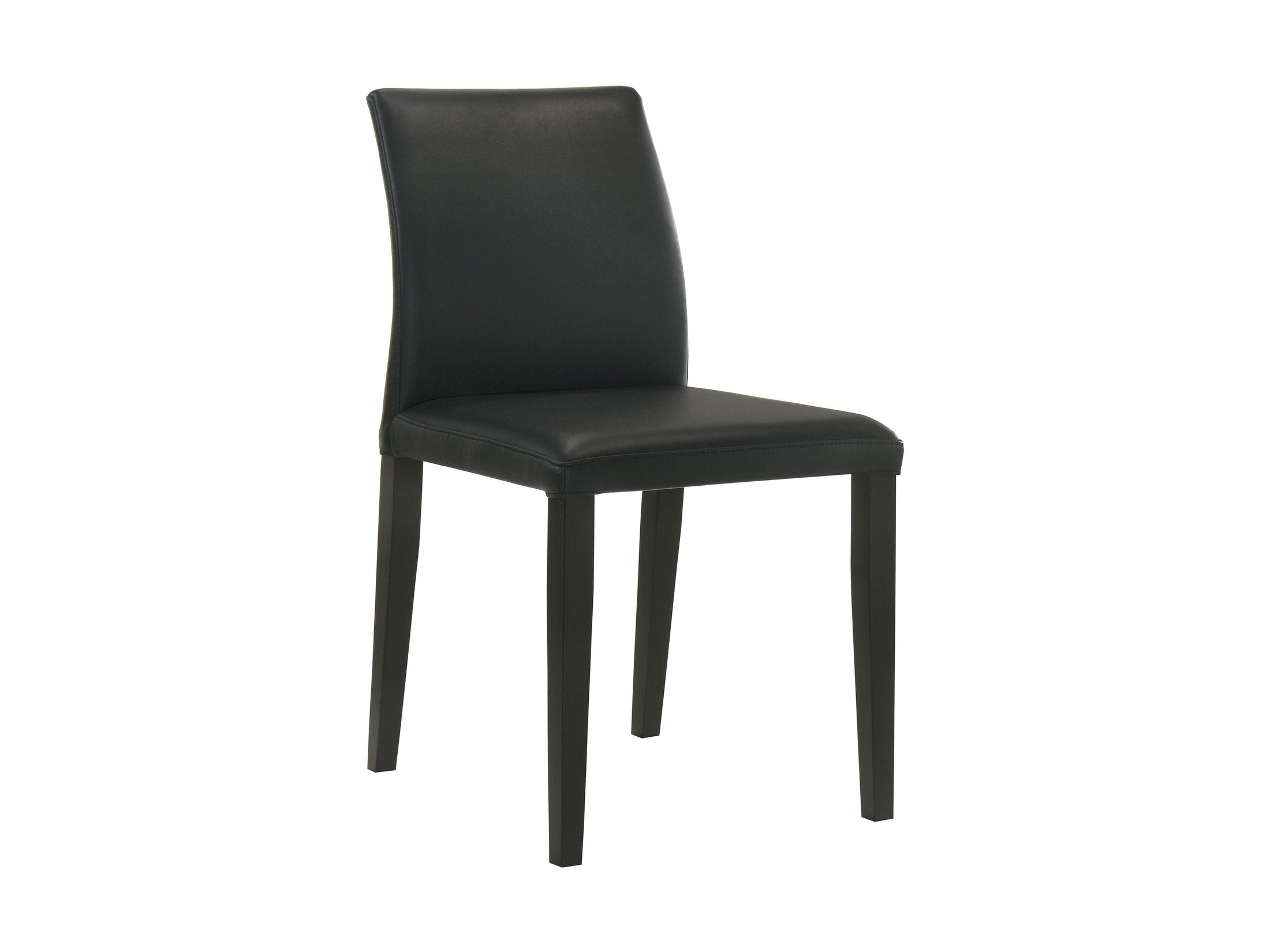 Elyza - Full Back Top Grain Leather Upholstered Wood Dining Chairs (Set of 2)
