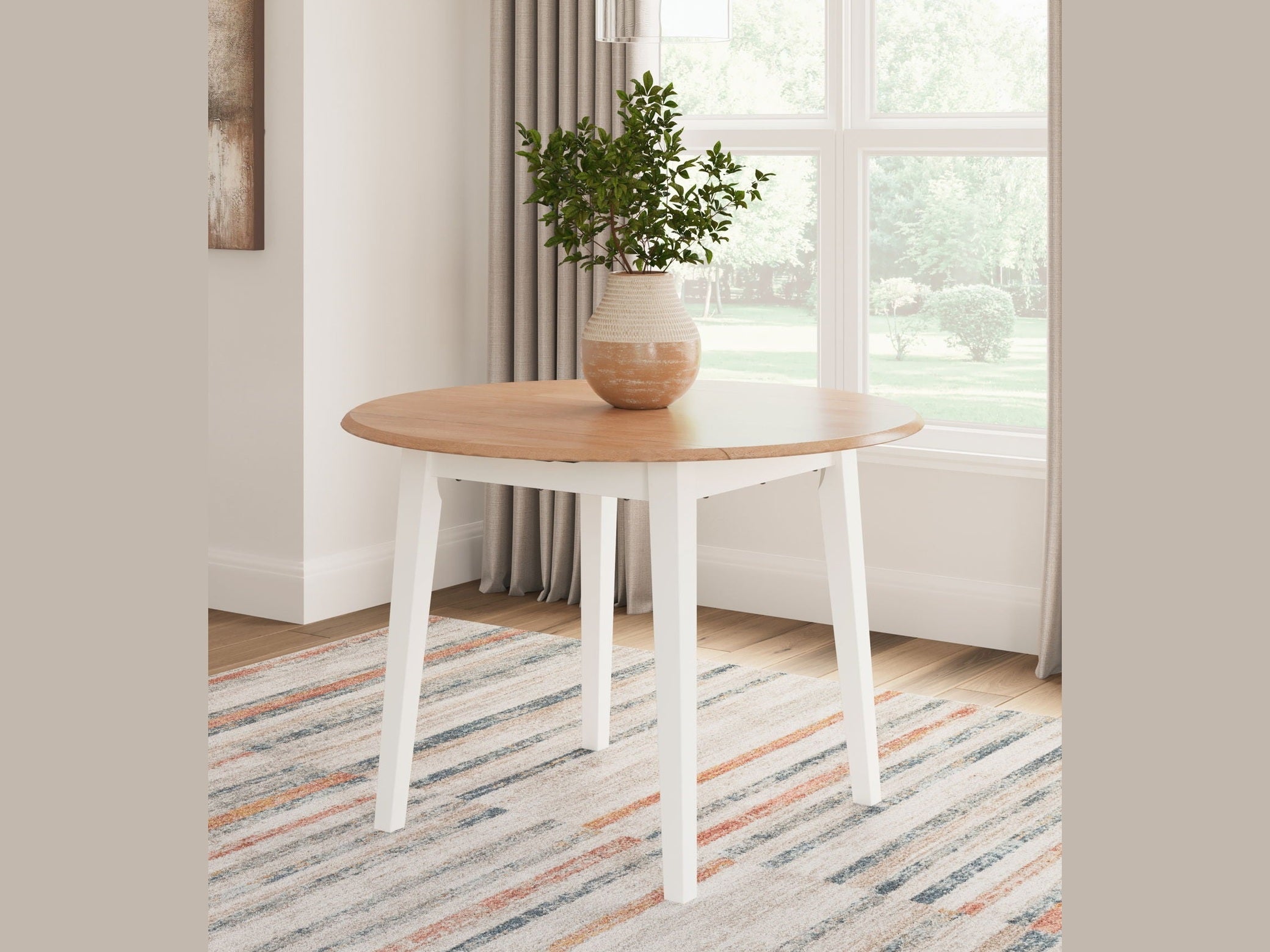 Gesthaven - Round Dining Room Drop Leaf Table