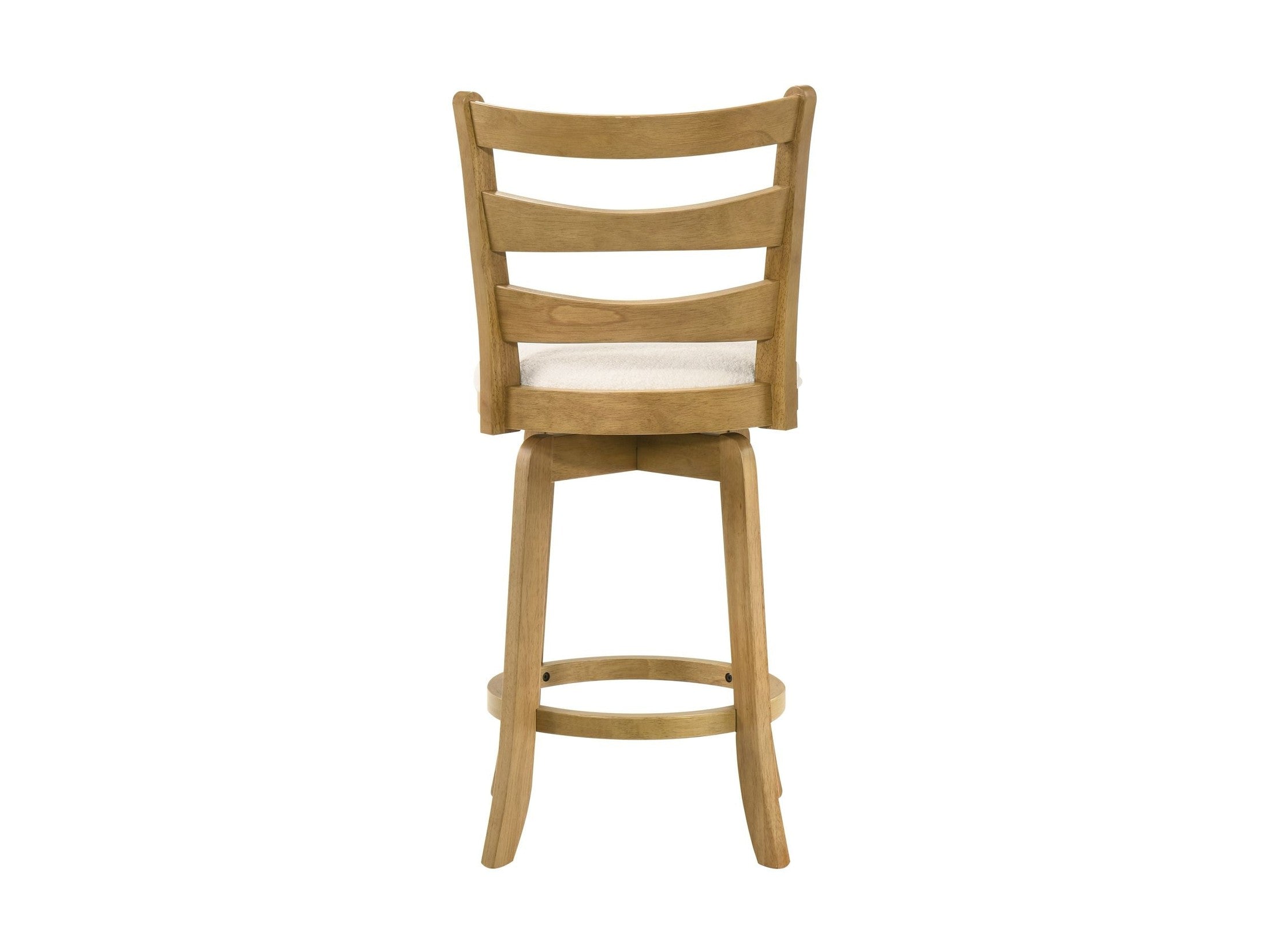 Melindra - Modern Farmhouse Swivel Wood Counter Height Kitchen Bar Stool
