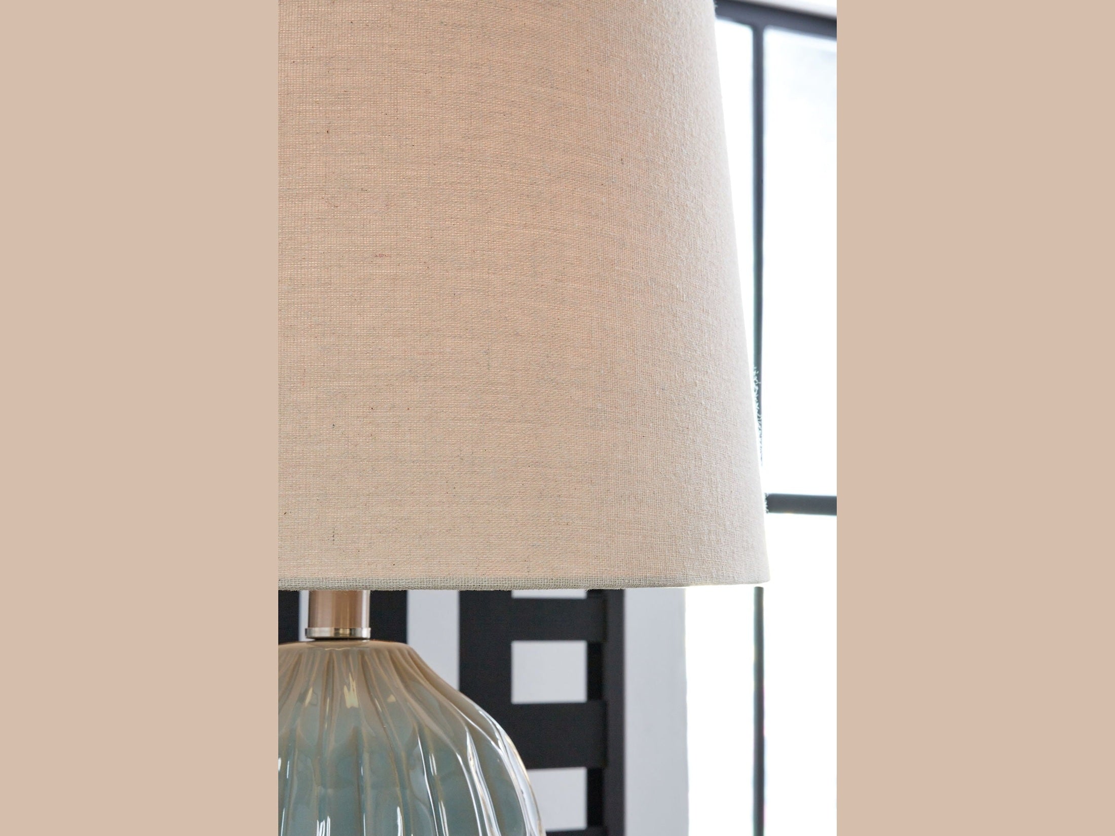 Hadbury - Ceramic Table Lamp (Set of 2) - Pale Blue / Teal
