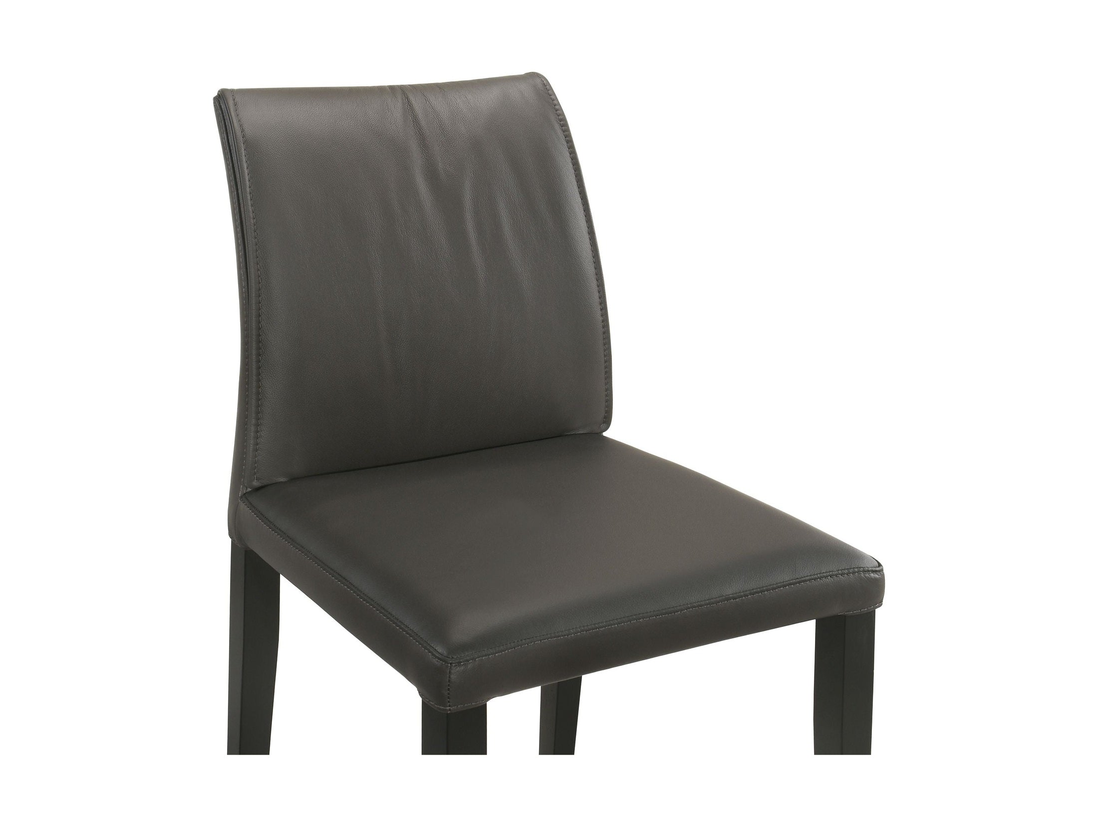Velena - Full Back Top Grain Leather Upholstered Wood Dining Chairs (Set of 2) - Cola