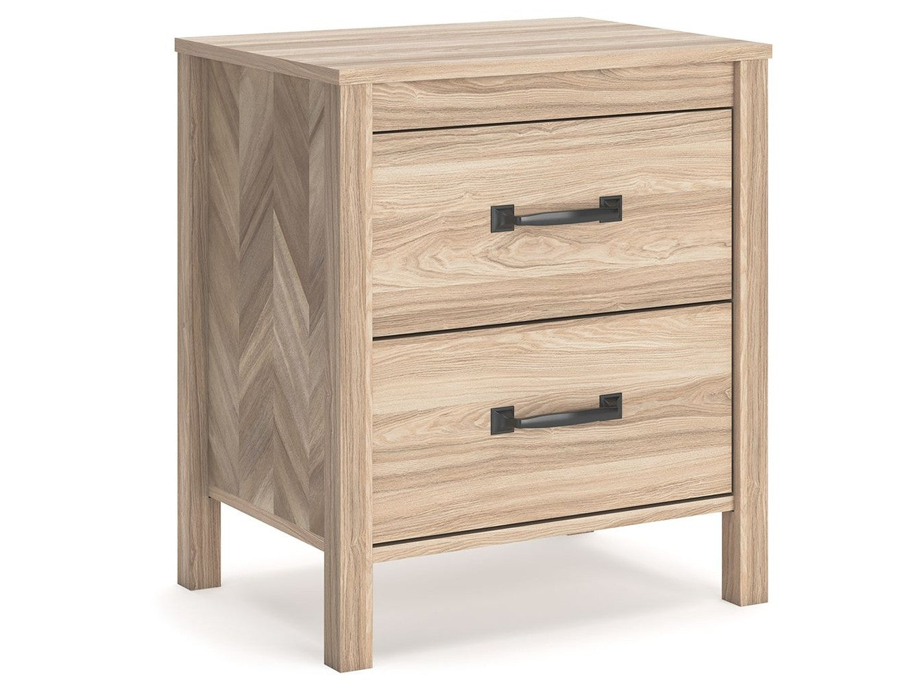 Battelle - Two Drawer Night Stand - Tan