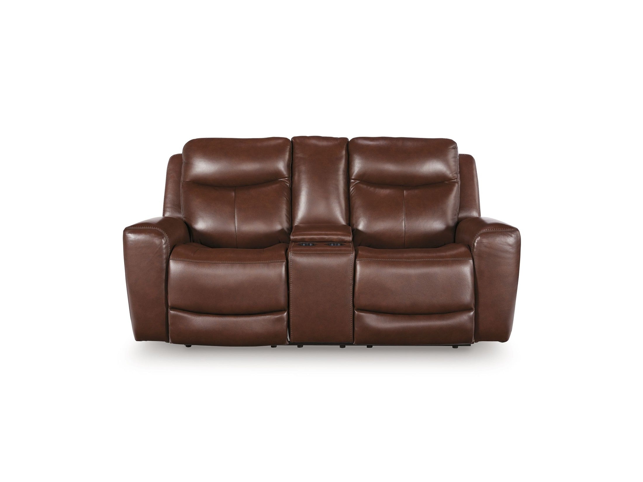 Bexhurst - Power Reclining Loveseat With Console / Adjustable Headrest