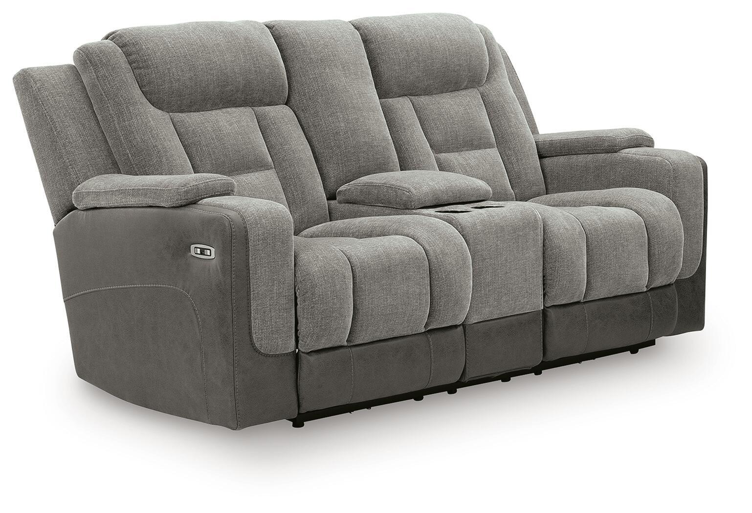 Ultimax - Power Reclining Loveseat With Console / Adjustable Headrest