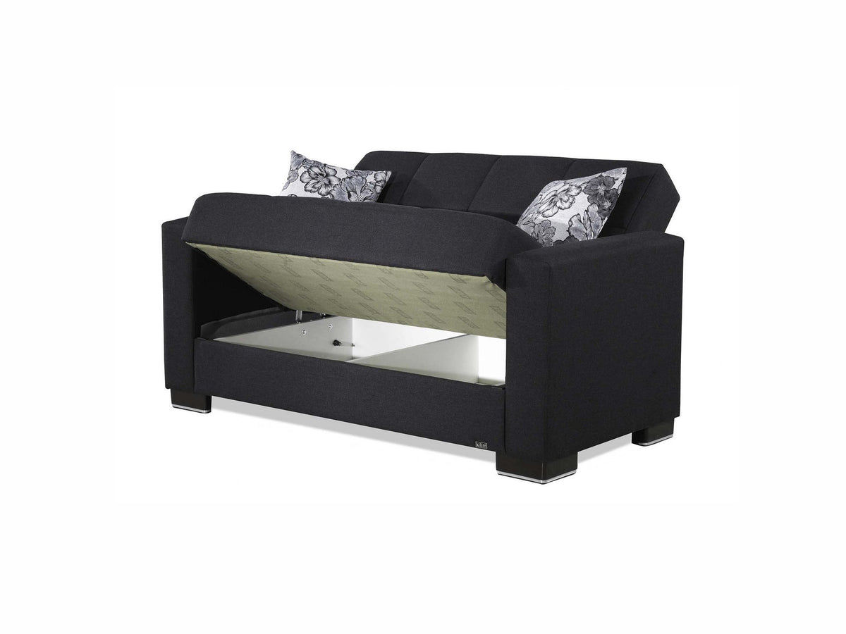 Ottomanson Armada - Upholstered Convertible Loveseat With Storage - Polyester