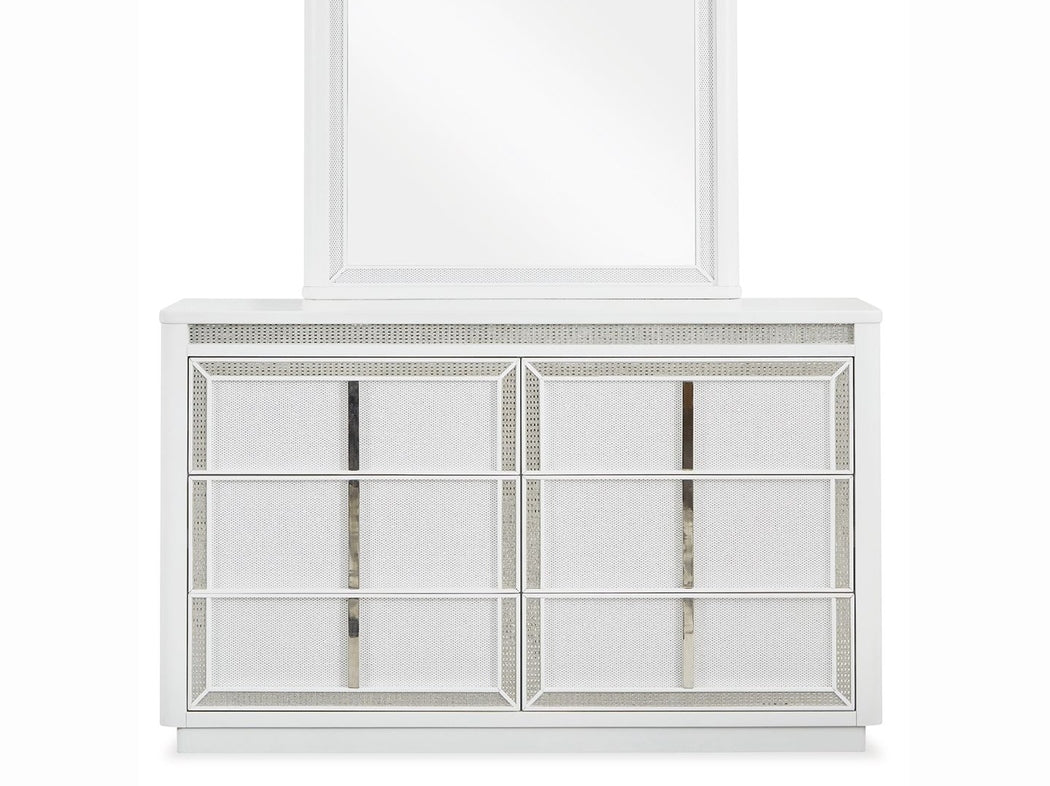 Chalanna - Dresser And Mirror - White