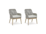 Seton Creek - Arm Chair With Cushion (Set of 2) - Gray