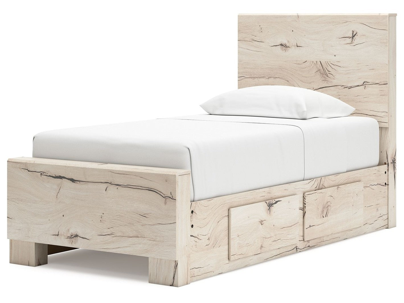 Lawroy - Panel Bed With Storage